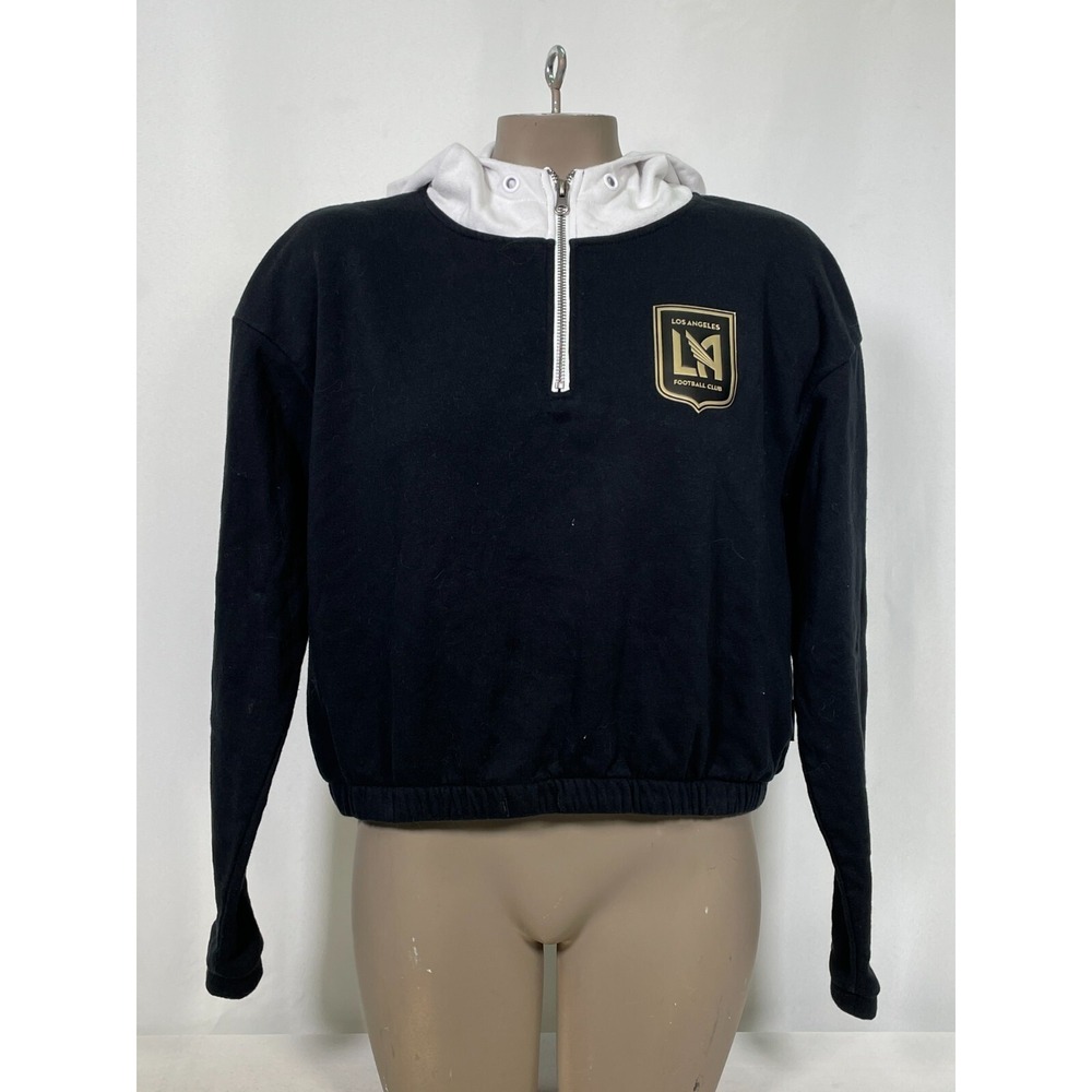 LAFC Quarter-Zip Long Sleeve Pullover Hoodie Sweatshirt Women's LARGE